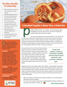Image of flyer entitled "A Smashed Pumpkin is Better Than a Rotted One"